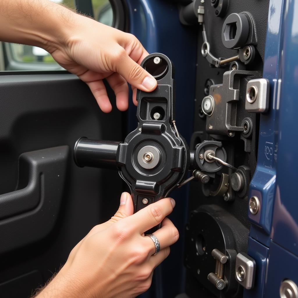 Inspecting a Jeep Window Regulator