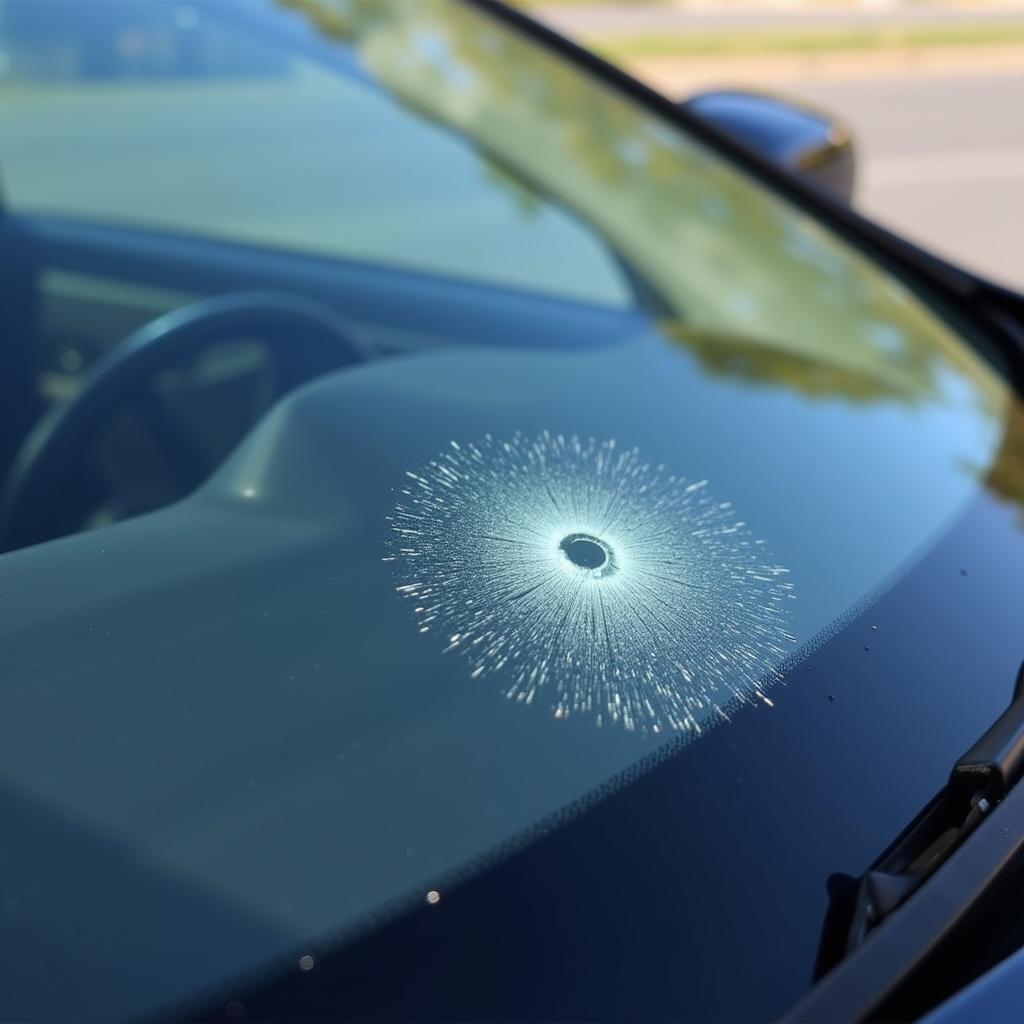 Kissimmee Car Window Rock Chip Damage