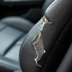 Car Seat With Large Tear