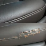 Leather car seat damage in Dundee