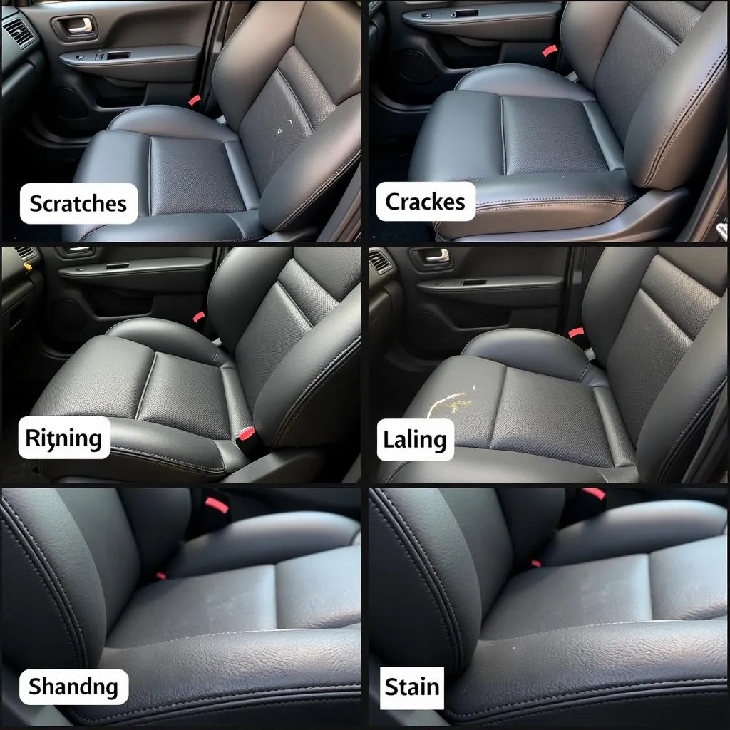 Types of Leather Car Seat Damage