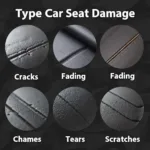 Types of Leather Car Seat Damage