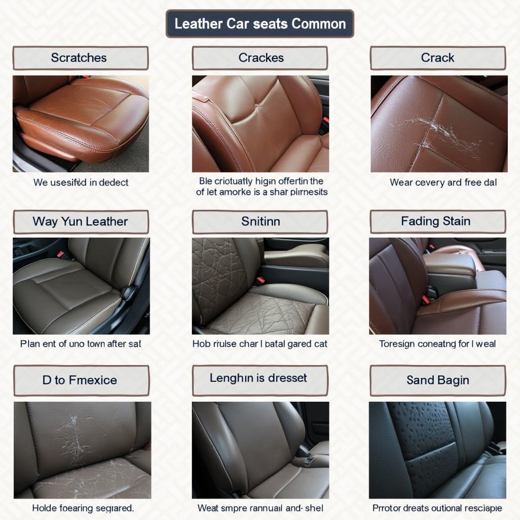 Types of Leather Car Seat Damage