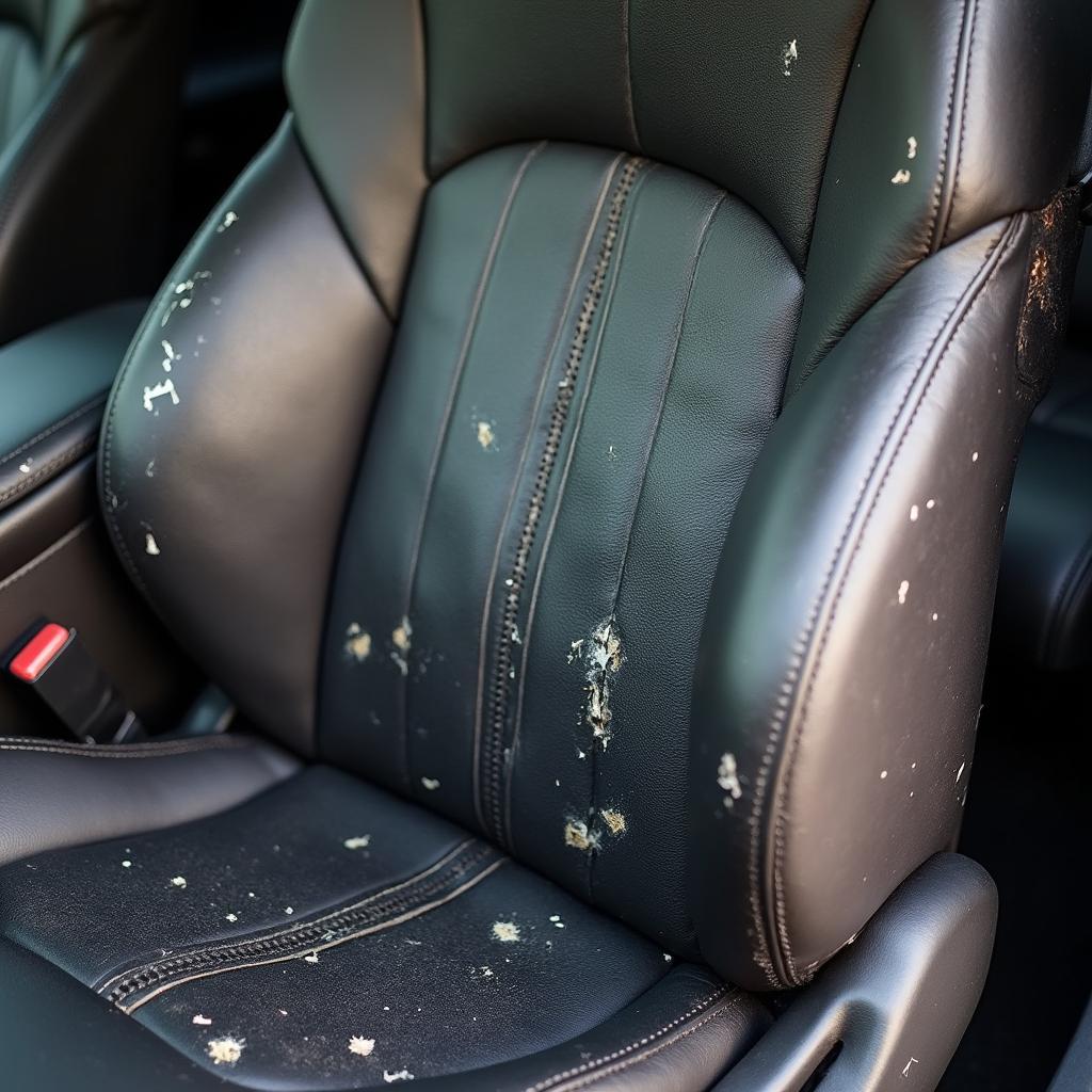 Types of Leather Car Seat Damage