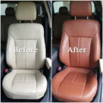 Leather Car Seat Repair Before & After