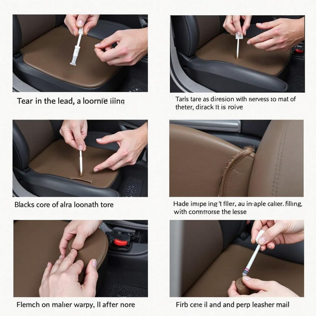 Repairing a Leather Car Seat Tear