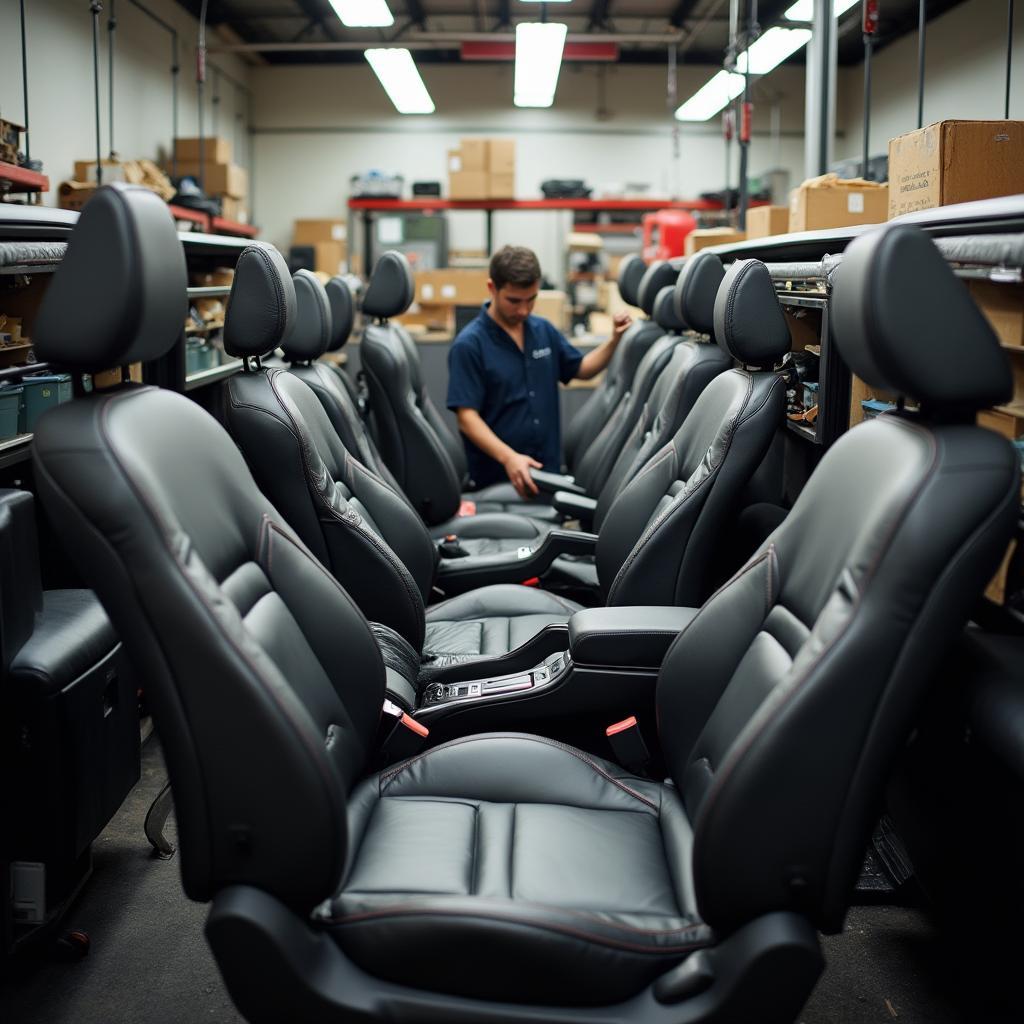 Leather Car Seat Repair Shop