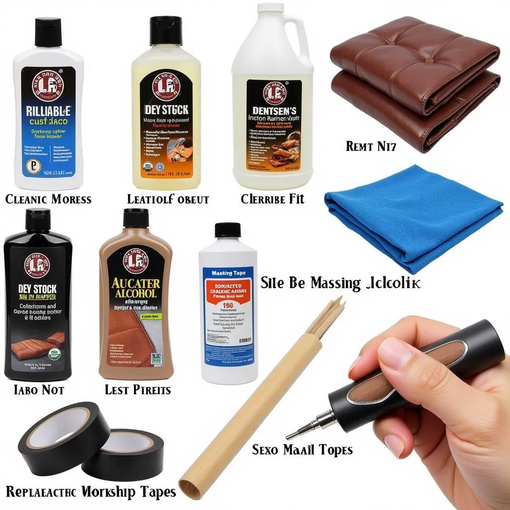 Leather car seat repair tools