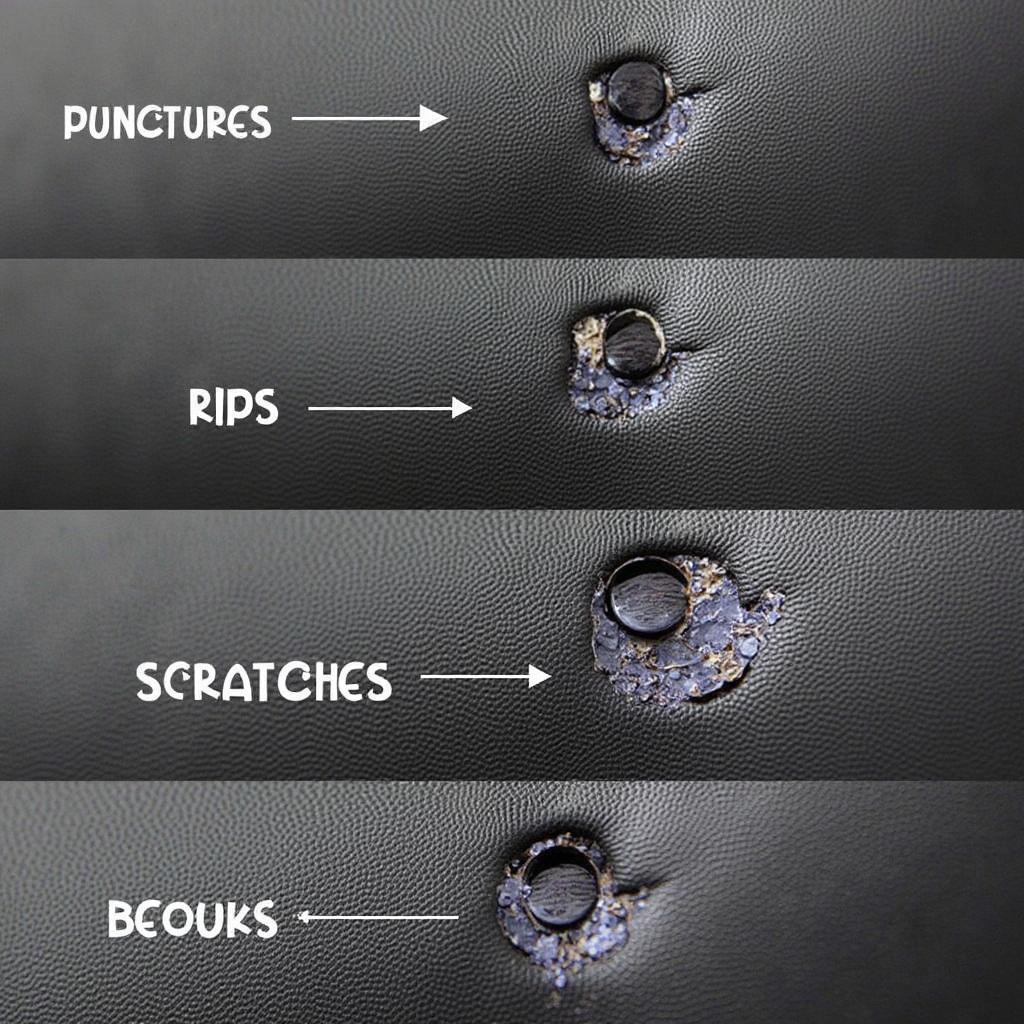 Types of Leather Car Seat Tears