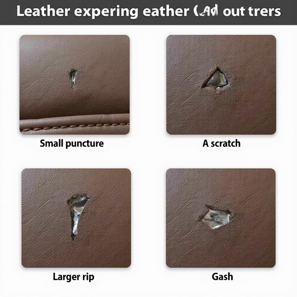 Types of Leather Car Seat Tears