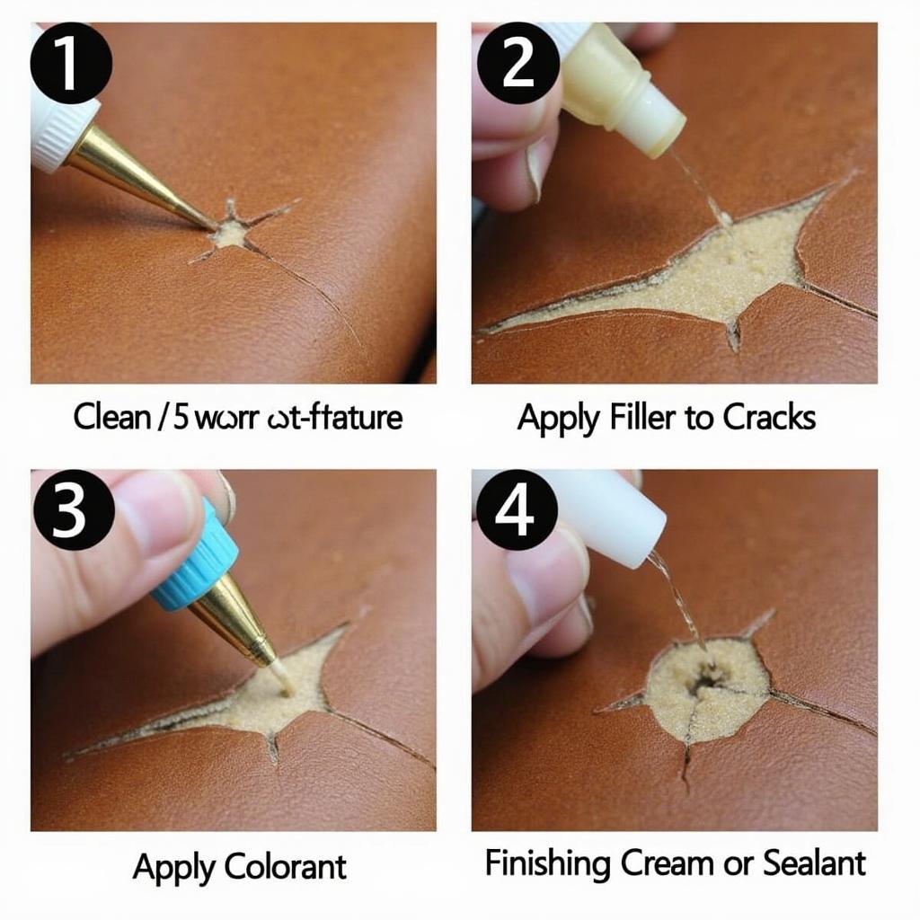 Leather Repair Kit Application 