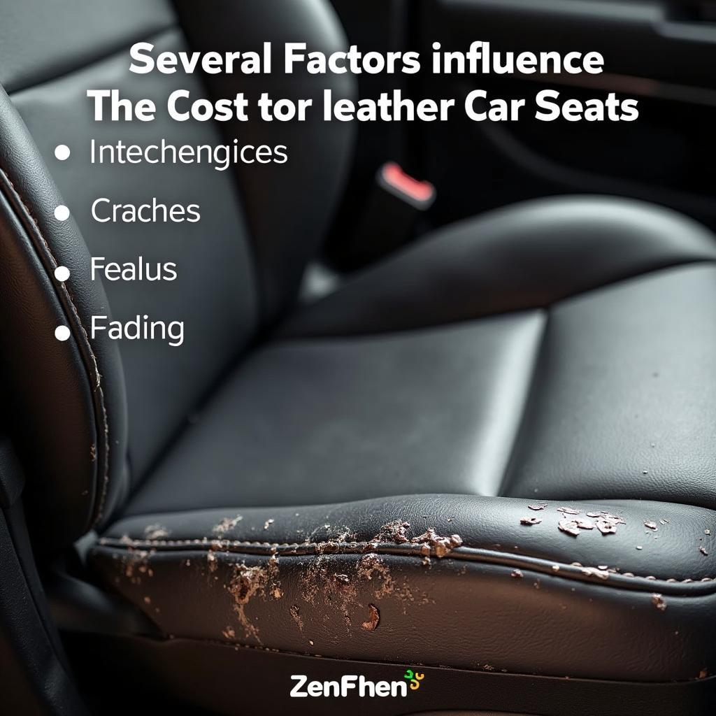 Factors Affecting Leather Car Seat Repair Costs