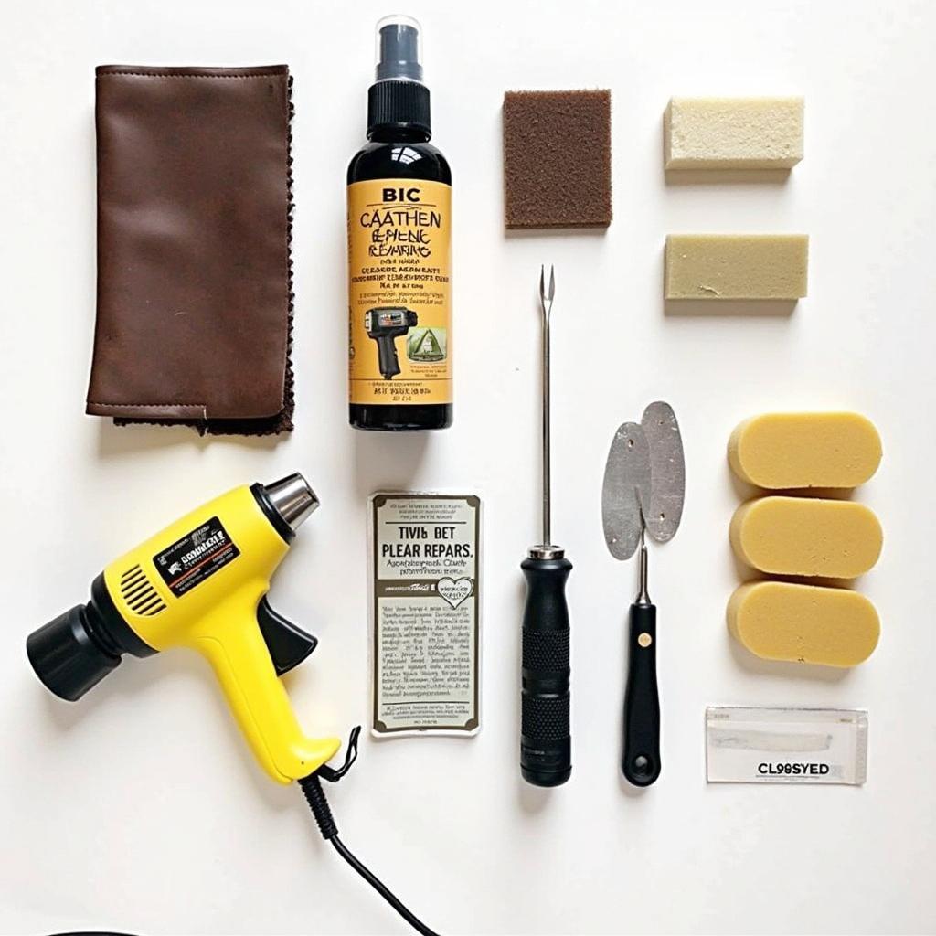 Leather Seat Repair Kit and Tools