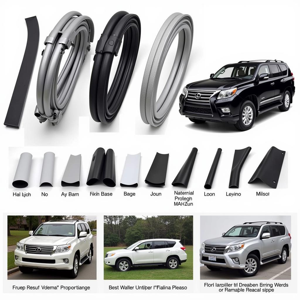 Different Types of Weather Stripping for Lexus GX470