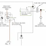 Electrical wiring diagram for the power window system in a Lincoln Town Car