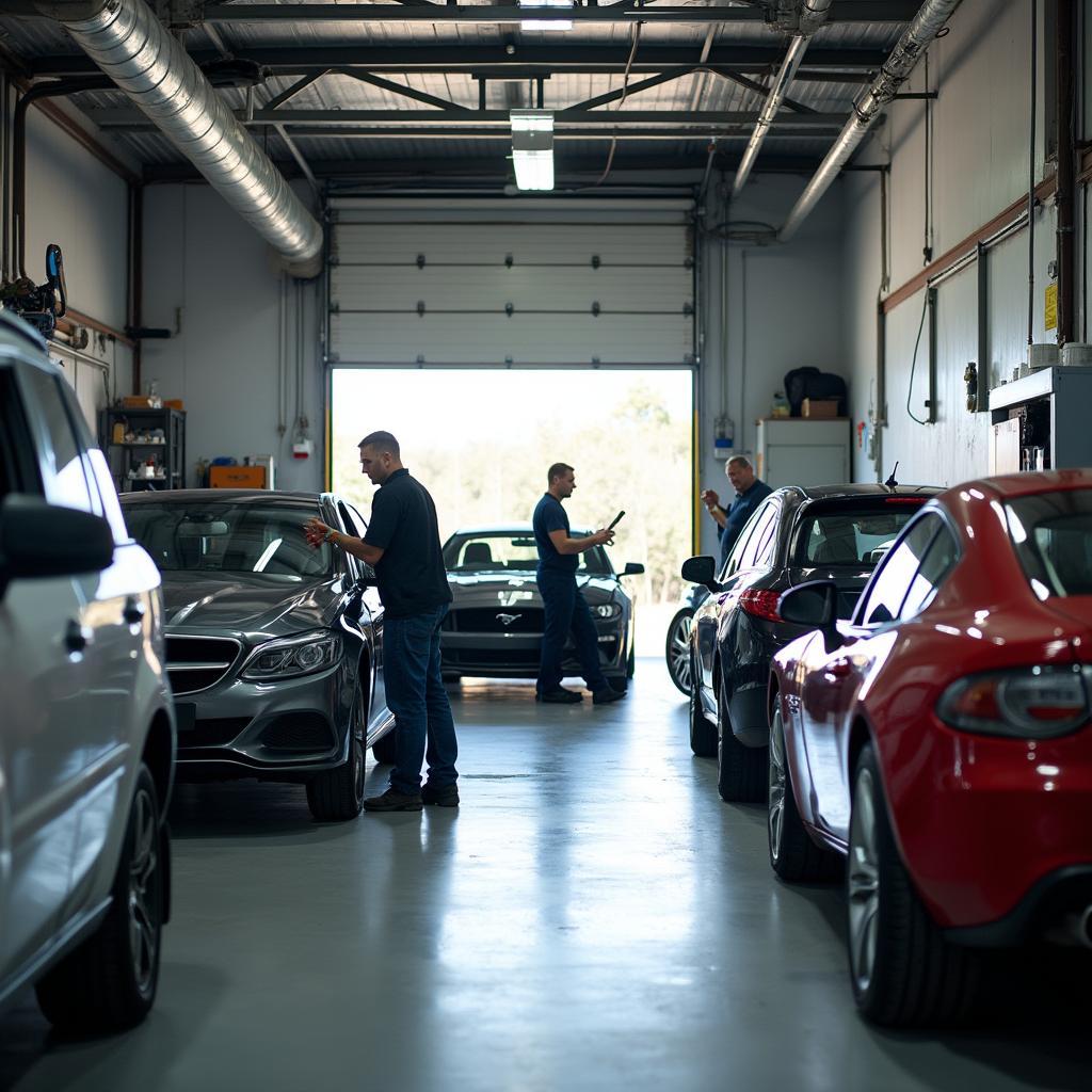 Car body repair shop in Loddon