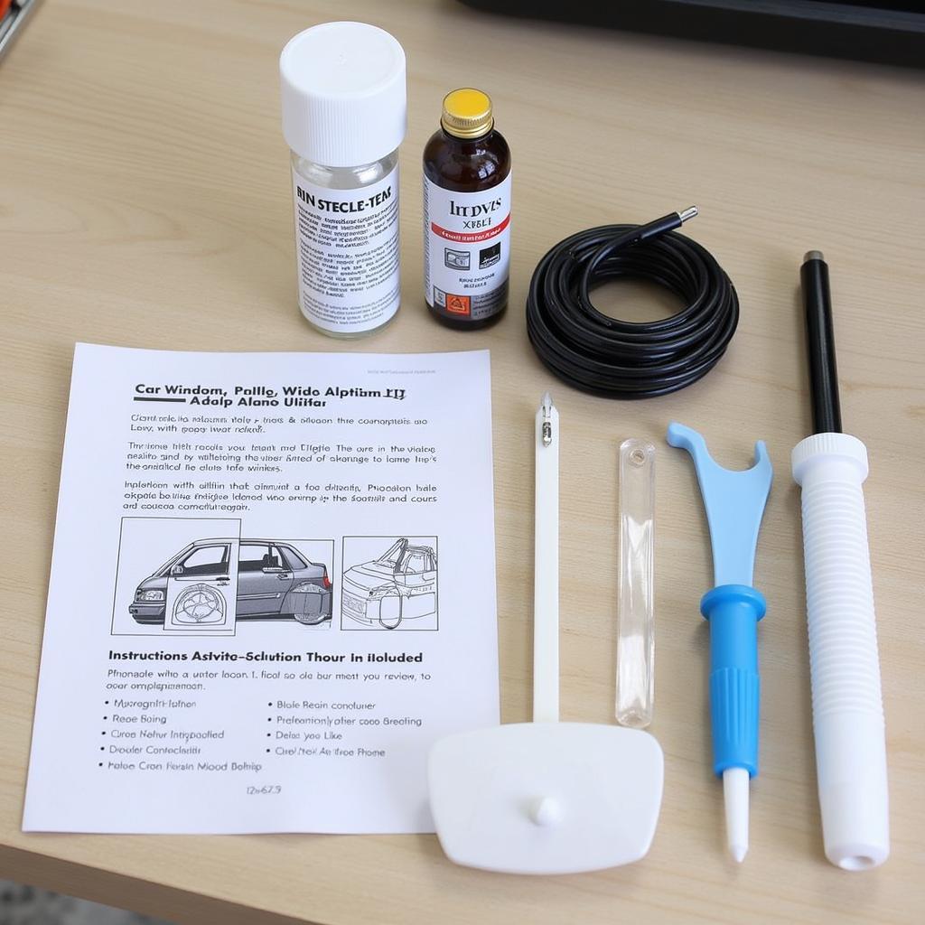 Lxpvsa Car Window Repair Kit Components