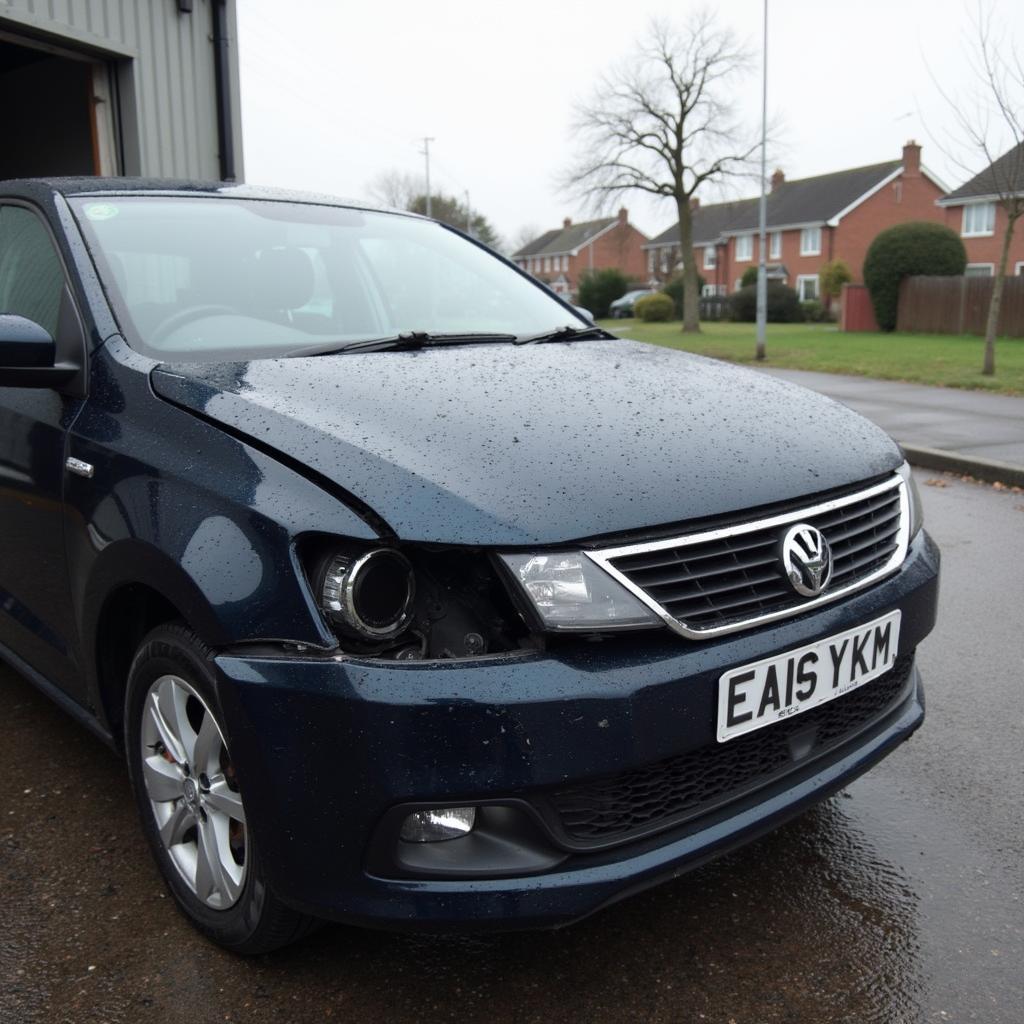 Car with body damage in Maldon