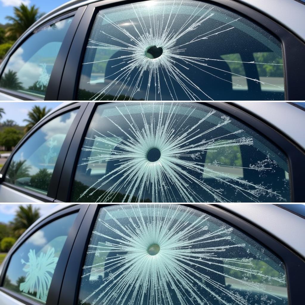 Types of Car Window Damage in Maui