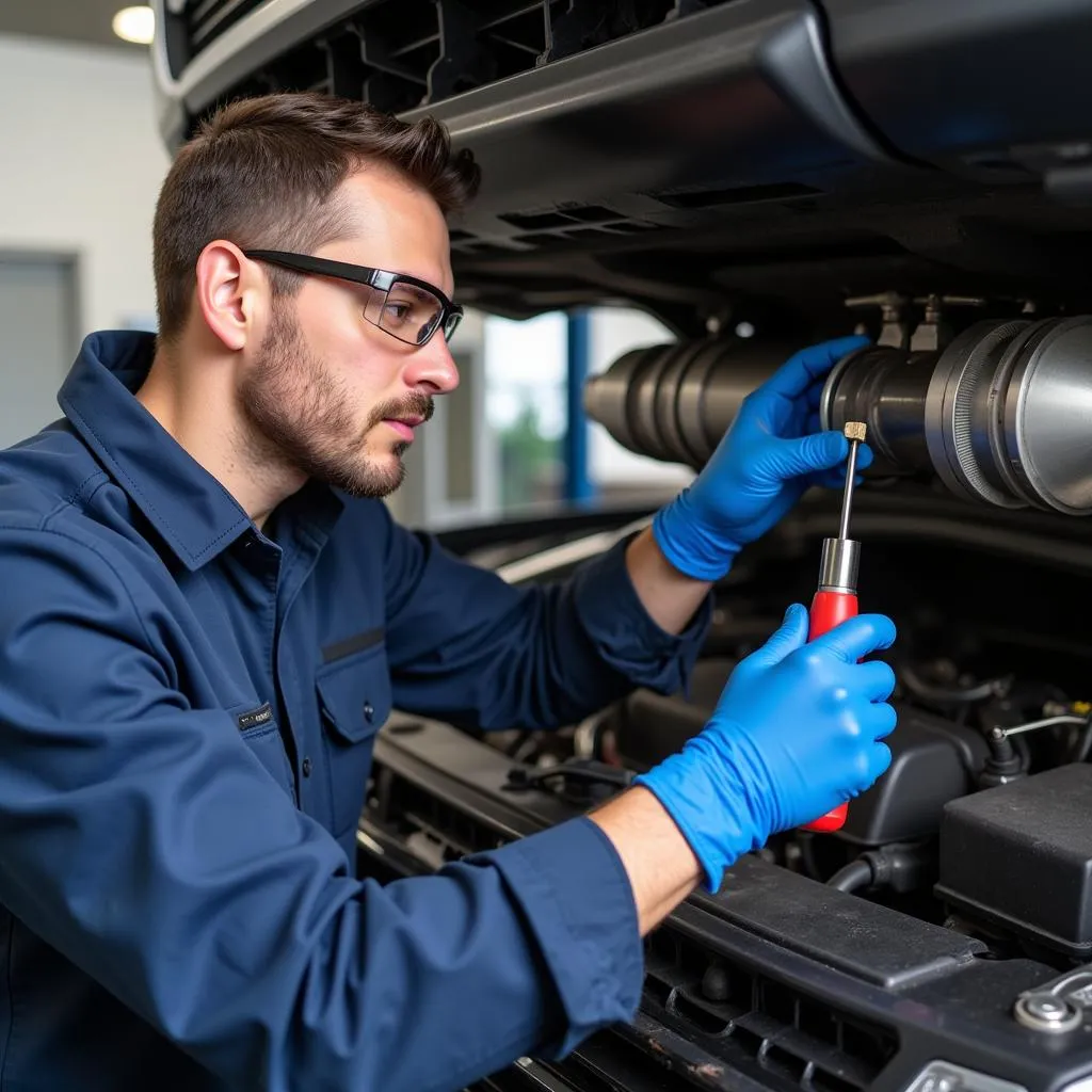 Car Air Conditioning System Inspection