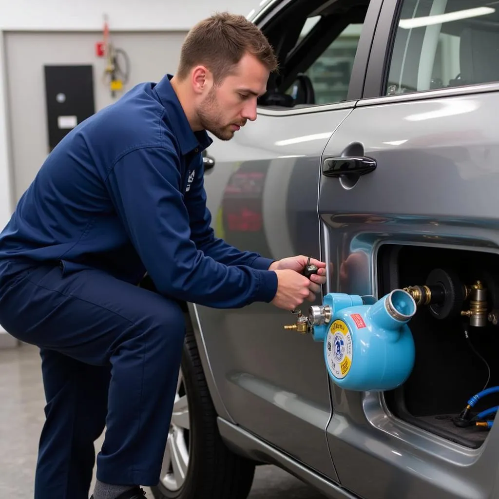 Car AC refrigerant recharge service in National City, CA