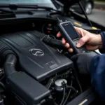 Mercedes-Benz Diagnostic Tools in Use