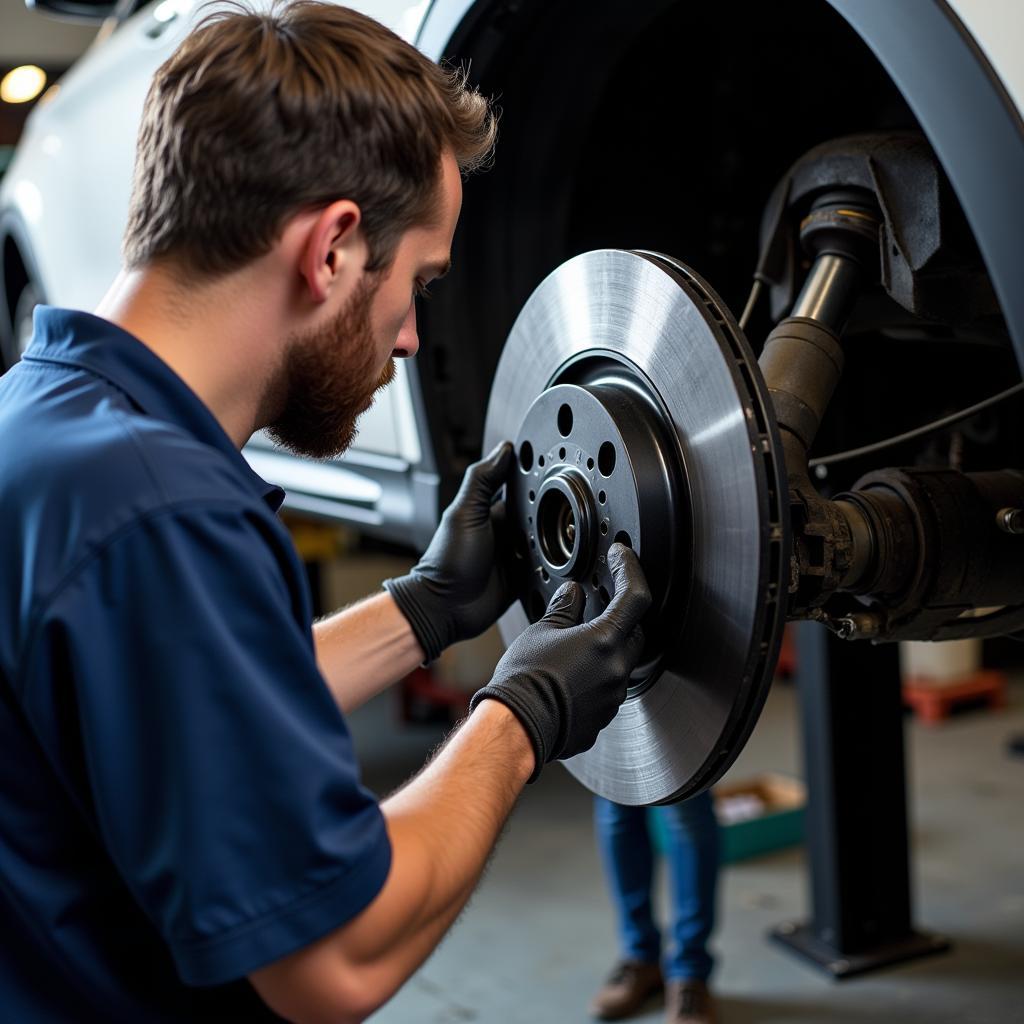 Mercedes Brake Rotor Inspection in East Meadow Long Island