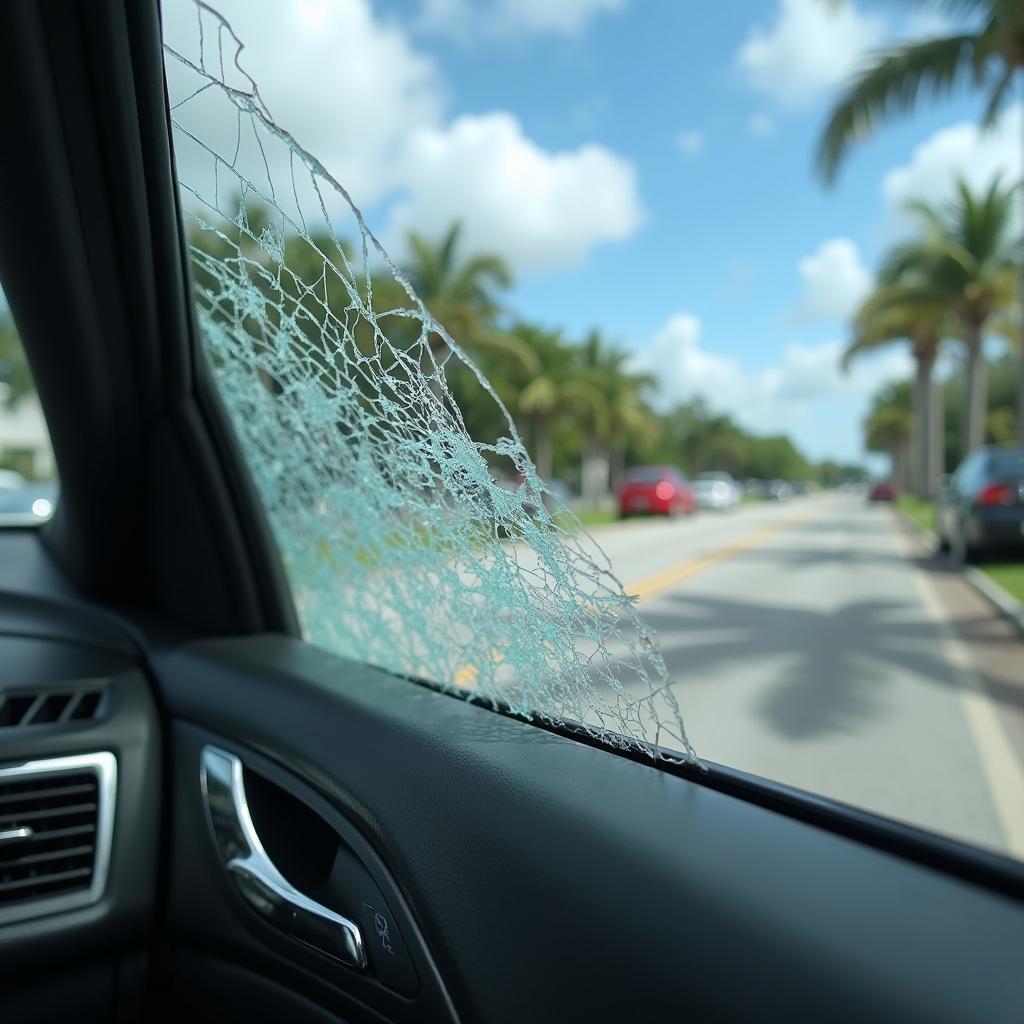 Car Window Damage Miami