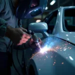 MIG Welding on Car Bodywork