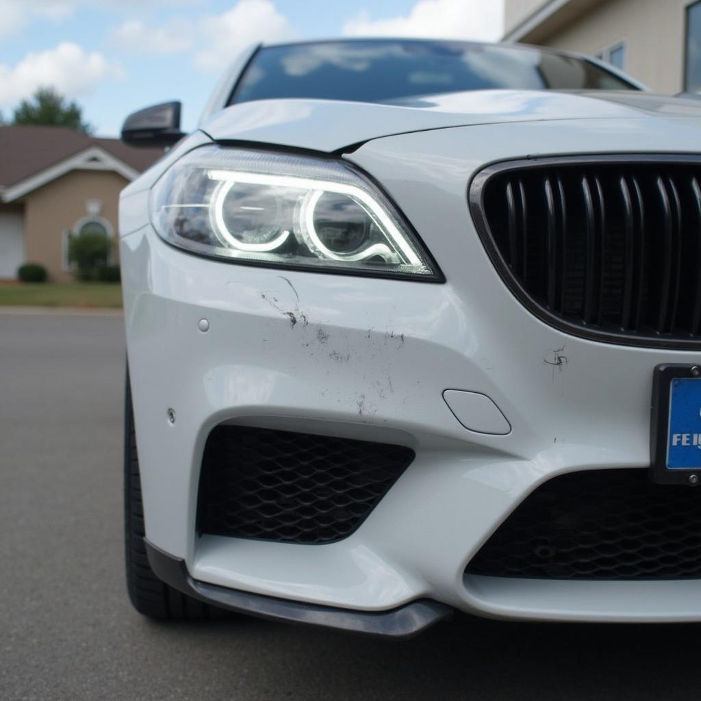 Car with Minor Bumper Damage