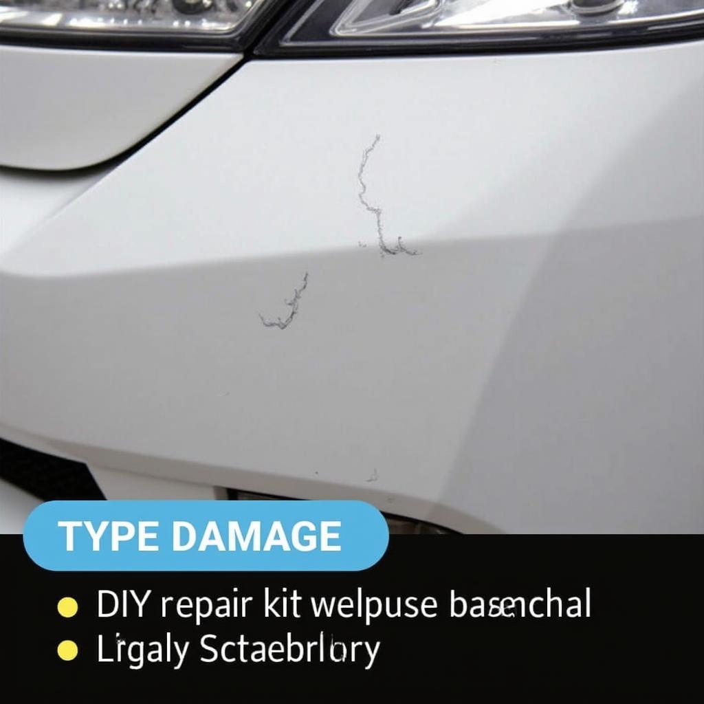 Car Bumper with Minor Scratch