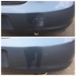 Minor scratches on a car bumper in Hinckley