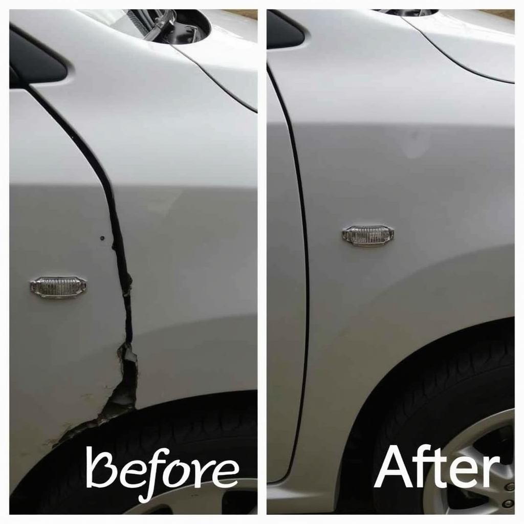 Mobile Car Body Repair Before and After