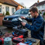 Mobile Car Electrician Nottingham at Work