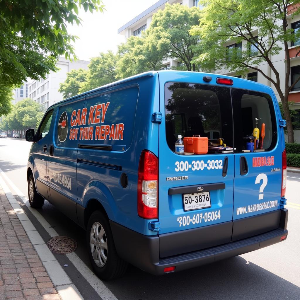 Mobile Car Key Repair Service Van