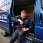 Mobile Car Key Repair Technician at Work