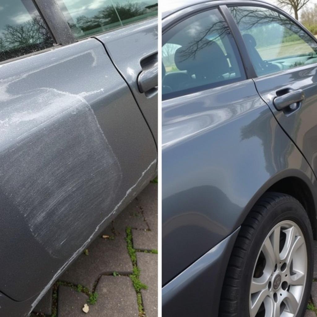 Mobile Car Paint Repair Before & After