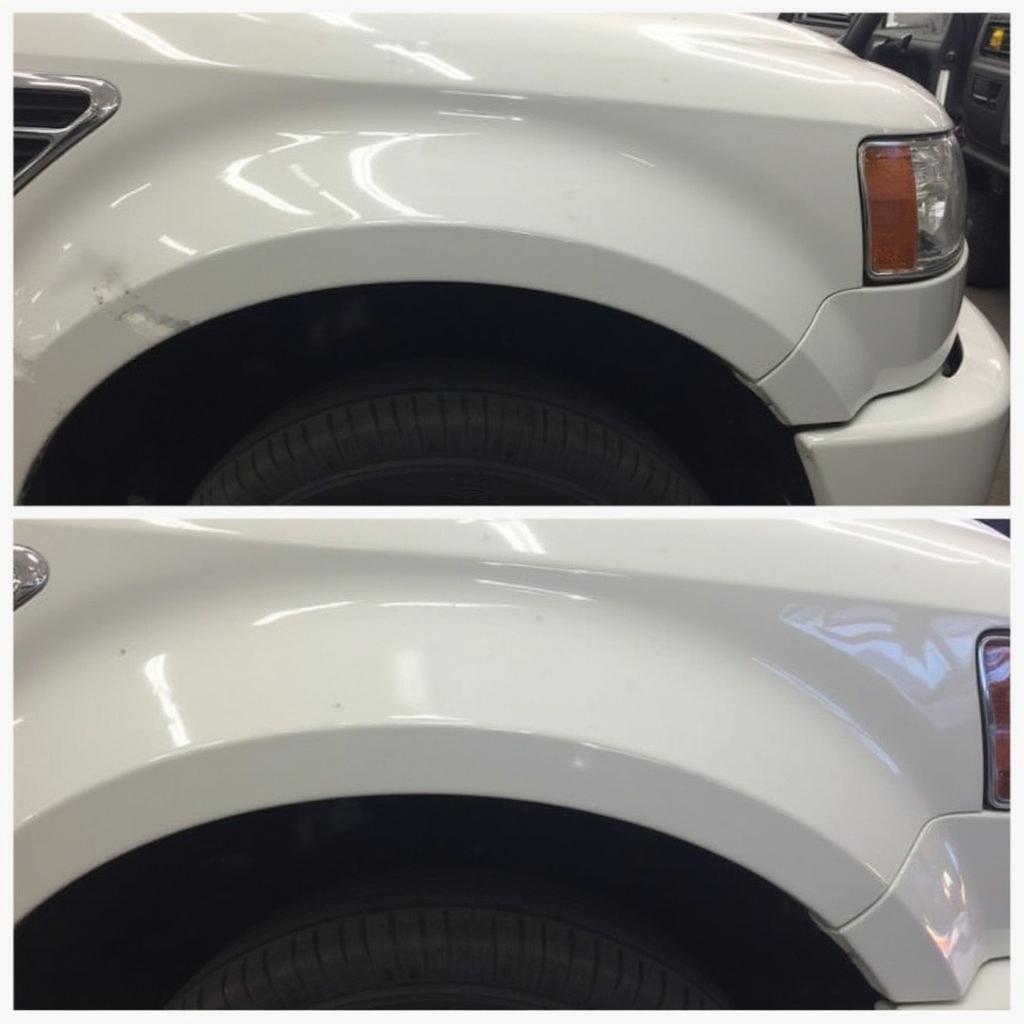 Before & After Mobile Car Paint Repair in Sydney