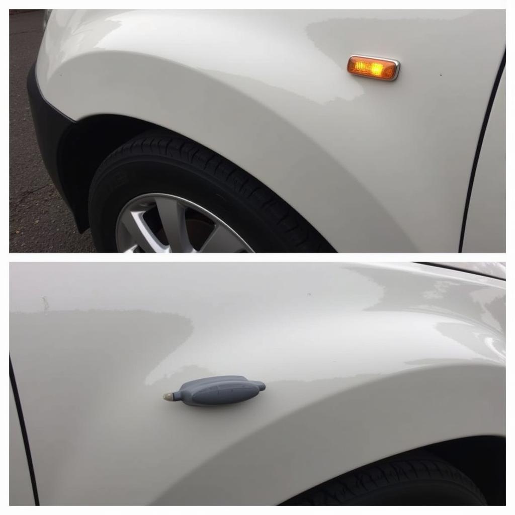 Completed mobile car paint repair in Telford