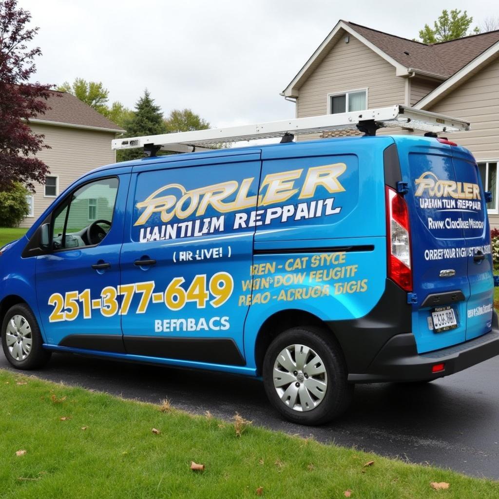 Mobile car window chip repair service in Bedford