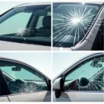 Image of various types of car window damage