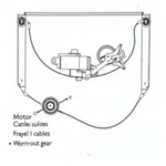 Mobile Car Window Regulator Repair Diagram