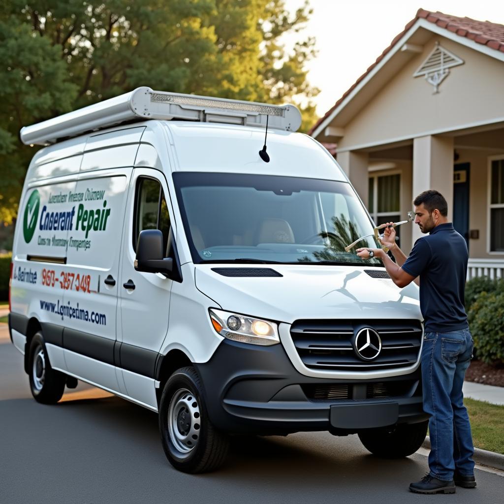 Mobile Car Window Repair Service in Action