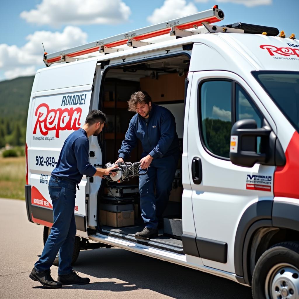 Mobile car window repair technician working onsite in Boulder County