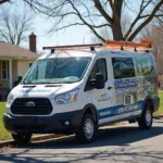 Mobile car window repair service van in Brunswick, OH