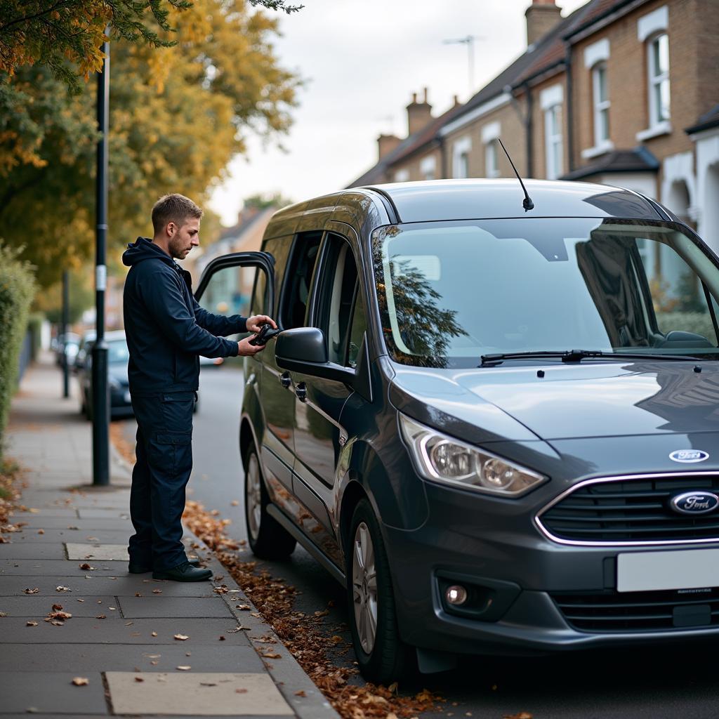 Mobile car window repair service in East London