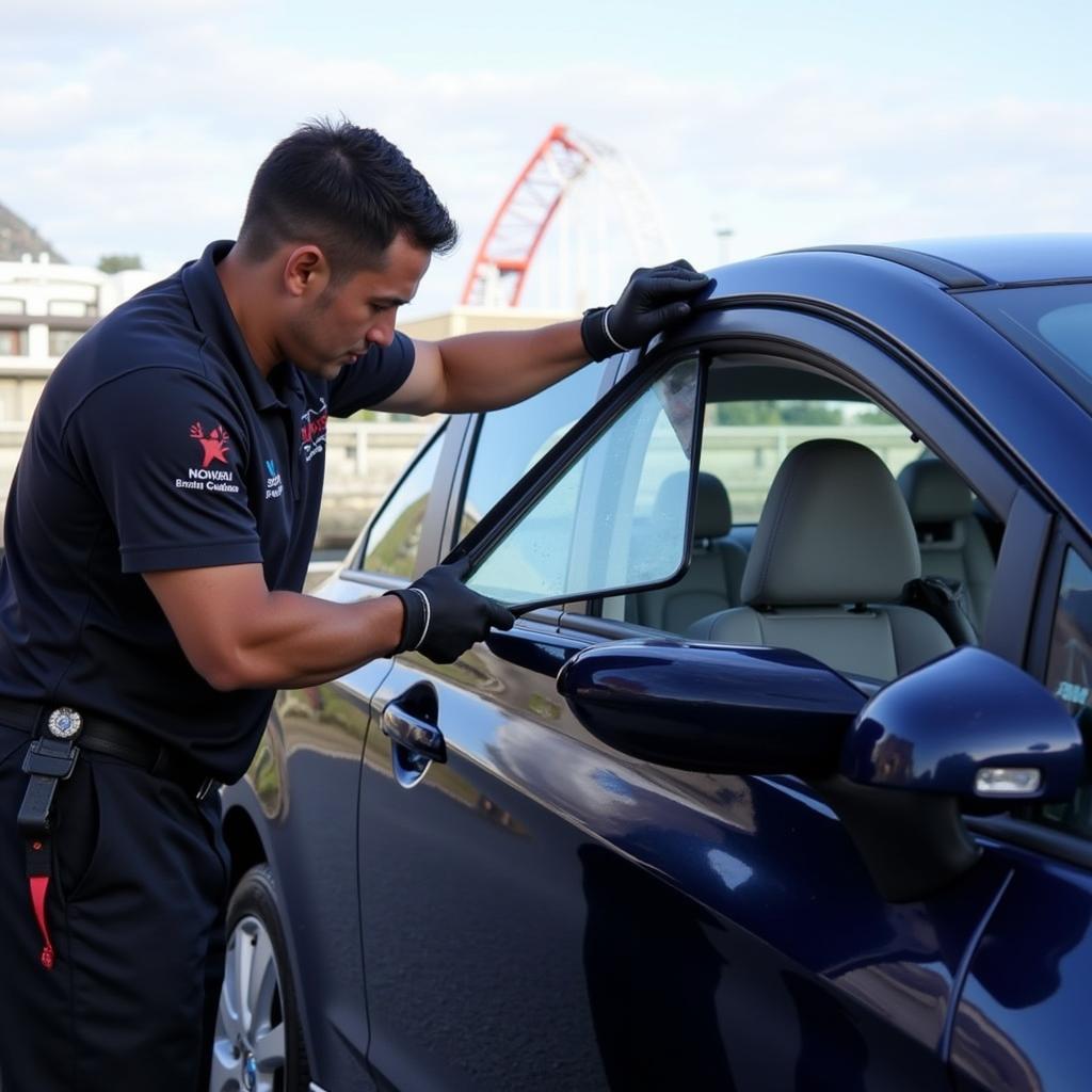 Mobile Car Window Repair Glasgow in Action