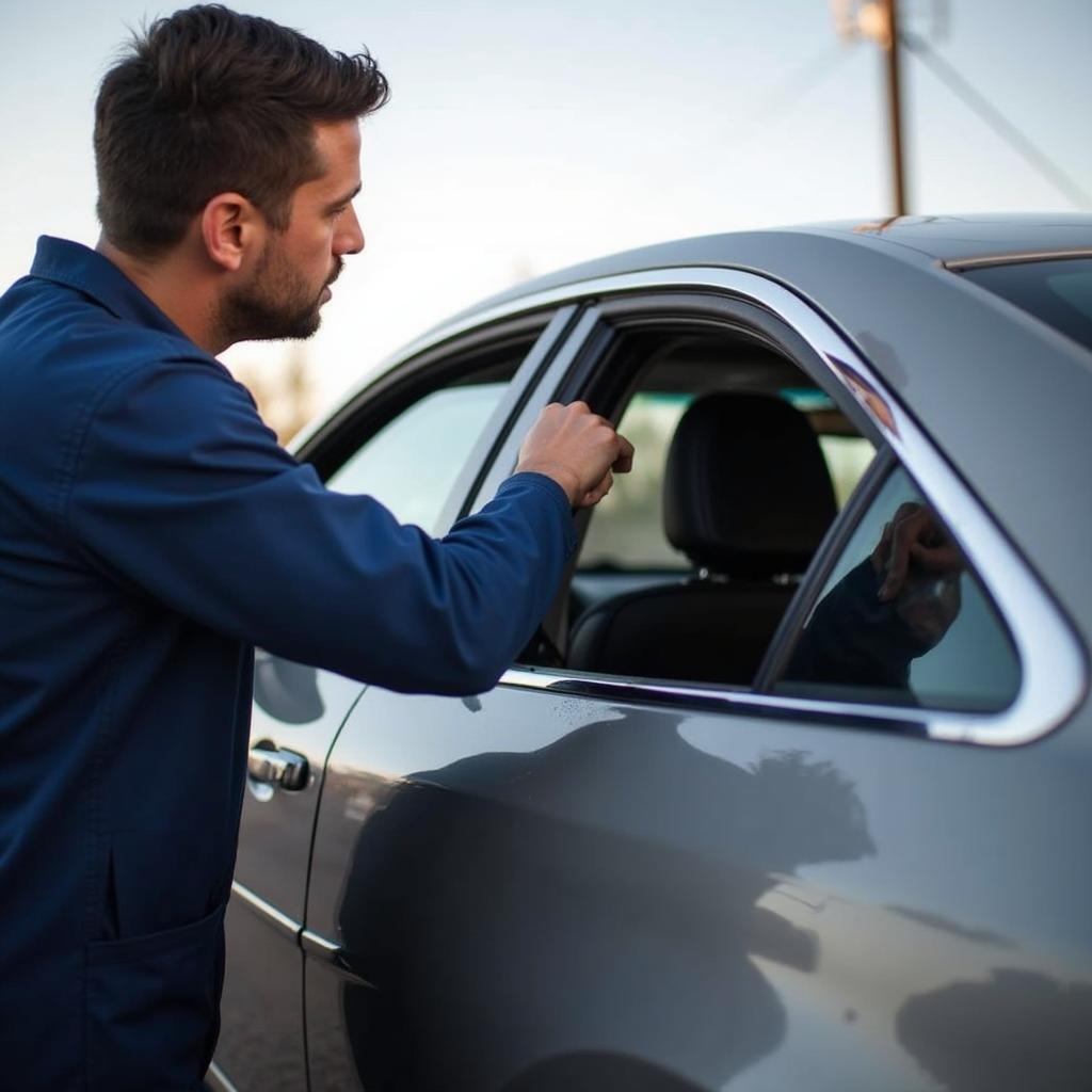 Mobile car window repair service in Lubbock