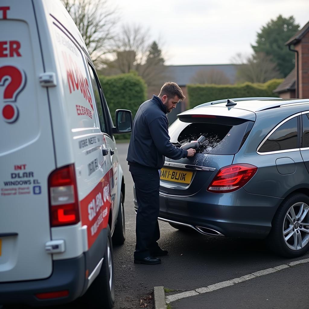 Mobile car window repair service in Manchester