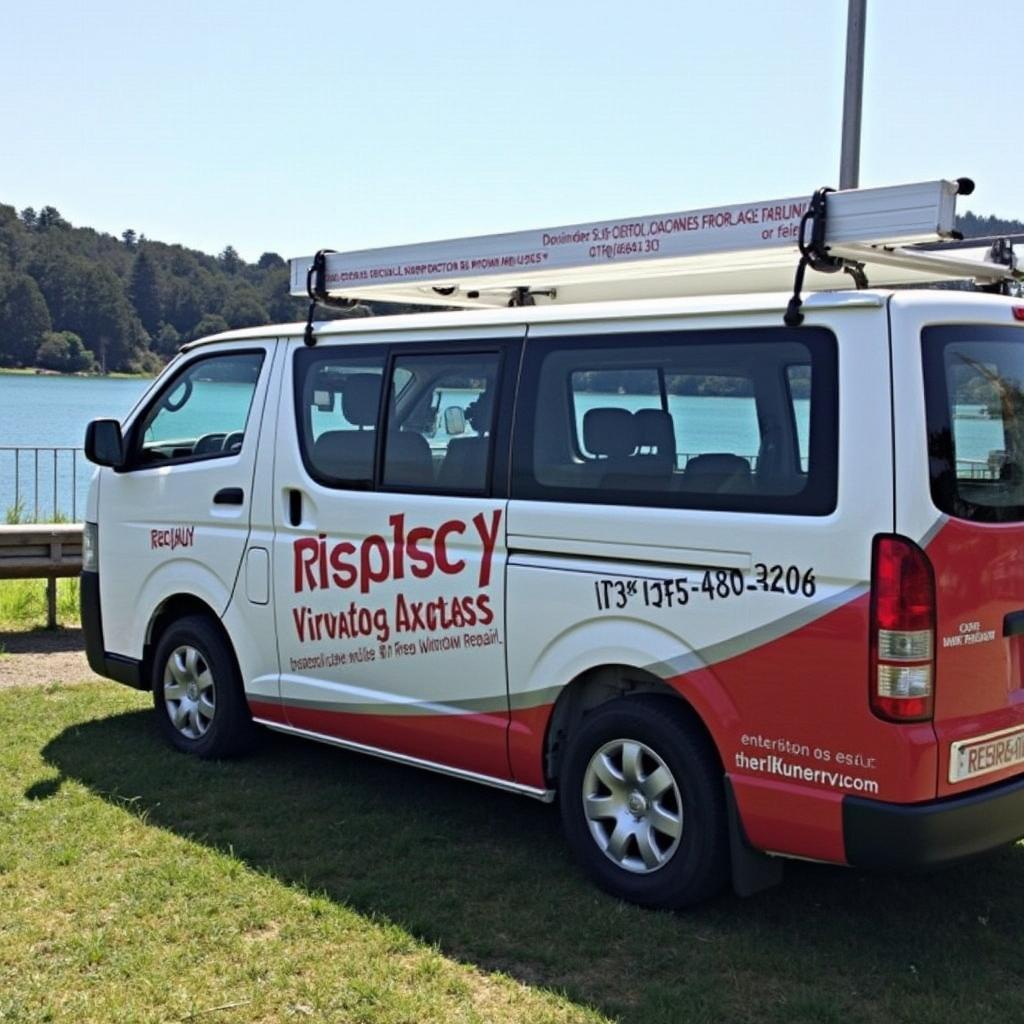 Mobile car window repair van in Rotorua